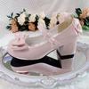 Menina Lolita Elegante Popular Estilo Francês 2025 Novos Sapatos Retrô Sapatilhas de Salto Baixo Sapatos Mary Jane de Salto Médio Tendência