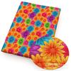 Serie de Flores de Primavera Estampadas Cuero Sintético PVC Bolso con Tiras DIY Fabricación de Aretes