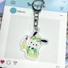 Anillo de Natación de Verano de Dibujos Animados Sanrio Llavero Acrílico de Anime Perro Calabaza Lindo Decorativo Pequeño para Bolso