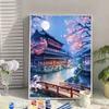 Hayao Miyazaki Verão Digital Pintura a óleo DIY Handmade Color Filling Cure Alto valor de cor ins Estilo Sala de estar Pintura decorativa Presentes