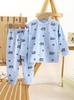 Nuevo Conjunto de Pijama para Niños, Ropa de Otoño y Pantalones de Algodón Puro para Niños, Ropa de Estar 100% Algodón para Niñas, Ropa de Otoño e Invierno para Niños