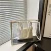 Bolsa de Mano de Verano Grande para Hombro para Mujer 2026 Nuevo Estilo Coreano de Moda Simple Gran Capacidad Transparente Bolsa Madre-Hija