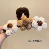 Otoño e Invierno Lana Arroz Café Horquilla para el Cabello Parte Trasera de la Cabeza Tejido Clip Adorno para la Cabeza Celebridad de Internet Felpa Pinza de Tiburón Linda Pinza de Agarre Horquilla