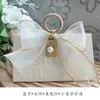 Caja de Dulces para Boda China Estilo Ins Caja de Dulces Triangular de Gama Alta Anillo de Madera Caja de Dulces Portátil de Acompañamiento