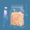 Bolsas Transparentes Personalizadas para Verduras y Alimentos Secos, Bolsas Stand-Up Engrosadas para Snacks y Fruta Deshidratada, Bolsas de Plástico para Empaque de Granos, Bolsas para Snacks de Mascotas