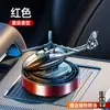 Enfeite Aromaterapia Giratório de Avião movido a Energia Solar para Carro, Acessório de Óleo Essencial com Fragrância Leve de Longa Duração para Remover Odores no Carro