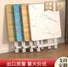 Mesa Plegable, Mesa de Comedor, Mesa Pequeña para Uso Doméstico, Mesa Redonda Simple, Mesa Portátil para Viviendas de Alquiler, Uso en Exteriores, Montaje de Puesto, Mesa Cuadrada para Comer