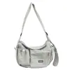 Bolso Cruzado Ligero de Nailon para Mujer, Bolso Cruzado de Gran Capacidad para Viajes y Deportes, Bolso Cruzado Casual tipo Bollo para el Hombro