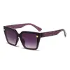 Nuevas Gafas de Sol de Moda Casual para Viaje y Conducción Ins Personalizadas Clásicas Cuadradas de Marco Grande Estilo Calle