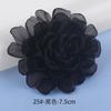 4-10cm fábrica em estoque camélia borda queimada flor chapelaria tecido flor feita à mão acessórios flor de tecido acessórios DIY broche
