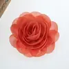 En stock Estilo coreano hecho a mano flor perla flor de gasa tela de flor flor DIY ropa tocado accesorios de ropa 42 colores