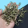 Llavero diy gancho de aleación de zinc accesorios de llavero de metal ferretería hebilla de perro hebilla de langosta de color llavero