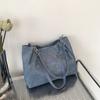 Bolso de gran capacidad para mujer, primavera 2023, nuevo, moderno, con textura, para ir al trabajo, informal, para llevar al hombro o bajo el brazo.