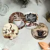 Porta-copos de Madeira Novo para Café Chá com Leite Porta-copos de Madeira Anti-queimadura Isolamento Térmico Porta-copos Coleção Pingente de Joia
