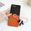 Estilo Europeo y Americano de Lujo Adecuado para Funda Protectora de Teléfono Móvil Samsung Zflip3 Creativa Anti-Caídas y Antideslizante Flip4 Estilo Nuevo de Celebridad de Internet