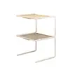 Estante Laminado para Gabinete de Cocina Estante de Almacenamiento Partición Interior de Gabinete Encimera Gabinete de Cocina Almacenamiento de Condimentos Estante para Ollas Estante de Almacenamiento de Gabinete