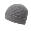 Chapéu 100% Caxemira Pura para Homens e Mulheres, Chapéu Quente de Tricô com Aba Dupla Agulha de Lingote para Outono e Inverno, Chapéu Baotou, Chapéu Frio para Exterior