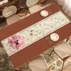 Mantel individual de mesa de comedor retro americano, estilo vintage, impermeable, a prueba de aceite, resistente al calor, mantel individual para mesa de centro, protector de escritorio modelo nuevo 2026