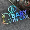 Coche de comercio exterior tiene bebé bebé bebé bebé en la ventana trasera del coche pegatina de coche linda linda linda linda linda calcomanía reflectante para coche
