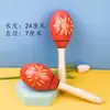 Martillo de Arena de Coco de Madera Grande de 25 cm Martillo de Arena Tallado Instrumento Musical Orff Percusión Infantil Pelota