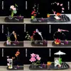 Decoración de pastel de sushi adorno material decoración de plato decoración de emplatado de sashimi flores plantas adorno de anguila pequeños adornos rodajas