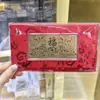 Sobre Rojo Banco de Oro 10Mg Oro Puro 999 Día del Padre Feliz Cumpleaños Souvenir de Oro Billete Conmemorativo
