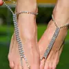 Nuevos Accesorios Brillantes para el Pie Regalo para Dama Europea y Americana Colgante Largo Retro Estilo Coreano Tobillera de Playa Venta al por Mayor A004