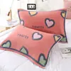 Toalla de almohada de algodón de gasa gruesa de ocho capas 52 cm * 78 cm suave toalla de almohada para pareja de caramelo toalla de almohada de dibujos animados cama