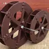 Roda de moinho de água corrente roda d'água acessórios para rochas roda d'água de plástico rotor paisagismo roda d'água aquário bomba de água ornamento de roda d'água