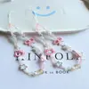 Gato Kt Vazado Rosa Girly DIY Corrente de Celular Cordão Pingente de Pulseira para Câmera CCD Estilo Ins Corrente Beleza