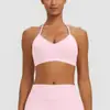 Novas Roupas de Yoga Escovadas Femininas Sutiã Nadador à Prova de Impacto Colete Esportivo para Corrida Fitness Secagem Rápida Sutiã de Yoga