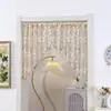 Colgante de Cortina Triangular Estilo Francés Encaje Cortina Transparente, Cortina Corta para Puerta sin Taladro, Cortina Divisoria para Dormitorio y Sala de Estar, Nuevo Producto de Arco Medio