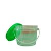 Suministro de Cubos Redondos para Té de Leche con Tapas, Empaque Transparente de Grado Alimenticio con Tapa de Rosca para Ensalada de Frutas, Cubos Redondos Portátiles de 0.5-3L, Personalizables