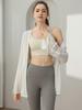 Liquidação Especial: Top de Yoga Feminino, Jaqueta de Manga Longa com Proteção Solar, Roupa Fitness Solta, Cobertura Esportiva para Pilates para Outono