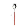 Cuchara Redonda de Acero Inoxidable Estilo Coreano Cuchara Jingle Celebridad de Internet Cuchara de Mango Largo Casera para Tremella y Nido de Pájaro Cuchara para Postre de Boda