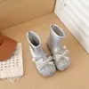 Botines Cortos de Moda para Niñas Estilo Pequeña Chanel Invierno 2026 Nuevos Botines Cortos Acolchados Cómodos de Princesa Zapatos Antideslizantes para Niños