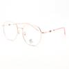 Gafas de Metal Ultraligeras Estilo Coreano de Montura Cuadrada Grande Gafas sin Graduación Montura Poligonal Moderna Unisex Montura para Gafas para Miopía