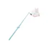Vara para Provocar Gato com Pena Colorida Pequena e Fresca Cabo de Desenho Sino Haste para Provocar Gato Brinquedo Interativo para Gato Brinquedo de Gato Venda por Atacado