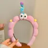 2026 Nueva Diadema de Peluche con Cara de Dibujos Animados para Lavarse el Cabello para Mujeres, Lindo Pasador para Maquillaje, Goma para el Cabello, Accesorio para la Cabeza