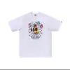 Camiseta de manga corta Bape estilo coreano transfronteriza, nueva co-marca Sanrio, caricatura linda, corte holgado, al por mayor