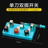 Equipamento de Experimento Elétrico de Física Acessórios Experimento para Ensino Fundamental Interruptor Unipolar de Dupla Posição Soquete de Lâmpada Resistor Lâmpada Pequena Interruptor Deslizante