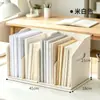 Suporte de mesa para livros, caixa de armazenamento portátil, estante de livros espessa para estudantes, divisória, organizador de livros, porta-arquivos de escritório