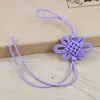 Nudo Doble Línea Nudo Largo Nudo Ping An Seda de Hielo Rayón Borla Fleco Flecos Joyería Accesorios Hechos a Mano Nudo