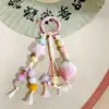 Pingente de Morango de Cerâmica Jingdezhen, Chaveiro Estilo Ins, Uso Duplo para Bolsas, Item Popular de Feira Noturna, Fornecimento Direto do Fabricante
