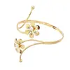 Novas Pulseiras de Braço Europeias e Americanas, Folhas Exageradas Personalizadas em Forma de Cobra, Flores, Borboletas e Estrelas do Mar Pulseiras Transfronteiriças Atacado