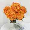 Flor Artificial Hortensia Retro Decoración Hogar Americano Hortensia Retro Otoñal Flor Artificial Suave Interior Flor de Seda
