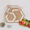 Materiais Decorativos Ecológicos para Jardim de Infância DIY Artesanal Corda de Cânhamo Pingente de Madeira Linho Retrô Pingente Decorativo de Parede Pingente