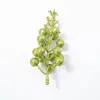 Decoração de Natal Guirlanda de Frutas Acessórios de Rattan 15 Cabeças Lantejoulas com Pó Dourado Cerejas Artificiais Pronta para Atacado Feito à Mão