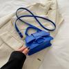 Mini bolso cuadrado pequeño, estilo coreano 2024, nuevo bolso de empalme estampado a la moda, bolso bandolera de hombro personalizado para mujer.