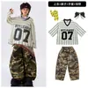 Roupas da Moda para Crianças de Street Dance Crianças de Hip Hop Tendência Legal Conjunto para Performance de Rua Roupas para Apresentação de Desfile de Moda Hip Hop Infantil